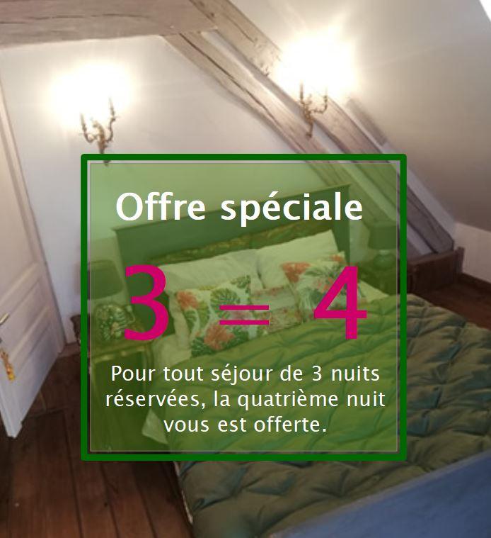 Offre speciale 3 nuits reservees la 4eme offerte pour tout sejour a l hotellerie des jardiniers gourmands